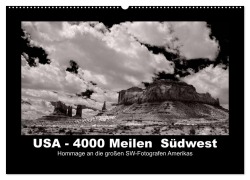 Cover-Bild zum Titel 'USA - 4000 Meilen Südwest Hommage an die großen SW-Fotografen Amerikas (Wandkalender 2026 DIN A2 quer), CALVENDO Monatskalender' von 'Winfried Winkler'