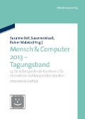 Cover-Bild zum Titel 'Mensch & Computer 2013 - Tagungsband' von ''