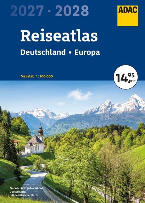 ADAC Reiseatlas 2027/2028 Deutschland 1:200.000, Europa 1:4,5 Mio. - 