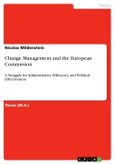 Cover-Bild zum Titel 'Change Management and the European Commission' von 'Nicolas Mildenstein'