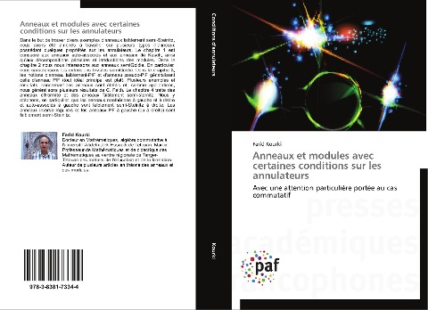 Anneaux et modules avec certaines conditions sur les annulateurs - Farid Kourki