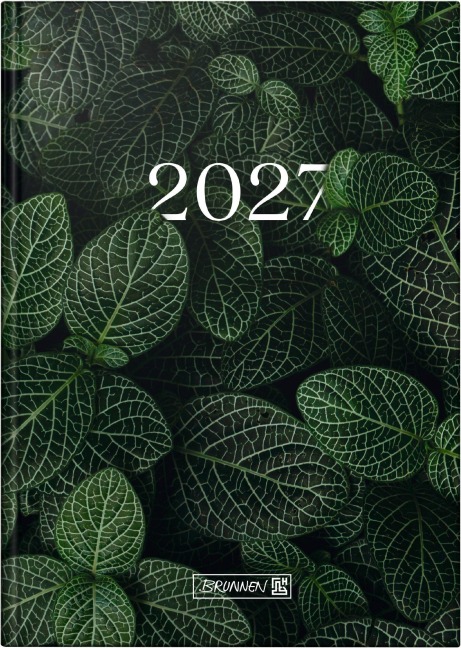 BRUNNEN 1079515057 Buchkalender Mod. 795 2027 "Leaves" A5, Papier - 
