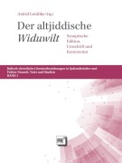 Cover-Bild zum Titel 'Der altjiddische 'Widuwilt'' von 'Astrid Lembke'