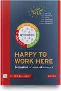 Cover-Bild zum Titel 'Happy to work here' von 'Tom Demarco, Peter Hruschka, Tim Lister, Steve Mcmenamin, James Robertson'