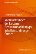 Cover-Bild zum Titel 'Voraussetzungen der Existenz frequenzunabhängiger Schalleinstrahlungsformen' von 'Bernd-Christian Hölscher'