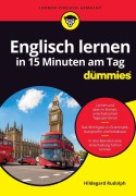 Cover-Bild zum Titel 'Englisch lernen in 15 Minuten am Tag für Dummies' von 'Hildegard Rudolph'