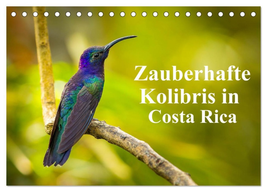 Zauberhafte Kolibris in Costa Rica (Tischkalender 2026 DIN A5 quer), CALVENDO Monatskalender - Winfried Rusch