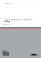 Sportgeschmack als Distinktionsmittel bei älteren Menschen - Daniel Schönert