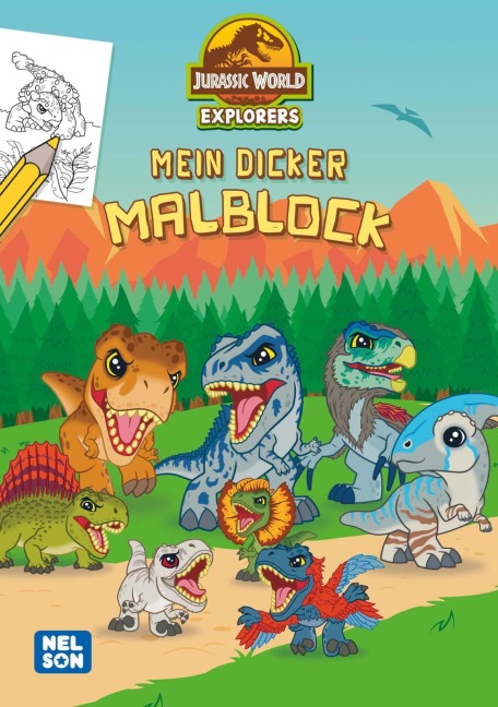 Jurassic World Explorers: Mein dicker Malblock - 