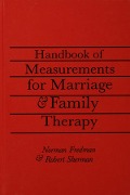 Cover-Bild zum Titel 'Handbook Of Measurements For Marriage And Family Therapy' von 'Robert Sherman Ed. D., Norman Fredman'