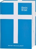 Cover-Bild zum Titel 'Basisbibel. Die Kompakte. Blau. Der moderne Bibel-Standard: neue Bibelübersetzung des AT und NT nach den Urtexten mit umfangreichen Erklärungen. Leicht lesbares Layout. In 3 modernen Farben erhältlich.' von ''
