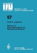 Cover-Bild zum Titel 'Beitrag zur Arbeitsgenauigkeit des Kaltmassivumformens' von 'H. Leykamm'