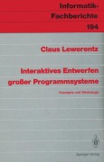 Cover-Bild zum Titel 'Interaktives Entwerfen großer Programmsysteme' von 'Claus Lewerentz'