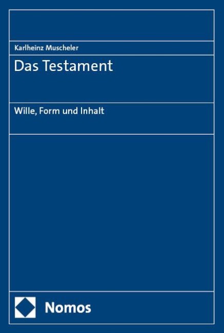 Das Testament - Karlheinz Muscheler