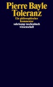 Cover-Bild zum Titel 'Toleranz' von 'Pierre Bayle'