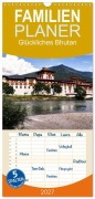 Cover-Bild zum Titel 'Familienplaner 2027 - Glückliches Bhutan mit 5 Spalten (Wandkalender, 21 x 45 cm) CALVENDO' von 'Manfred Bergermann'