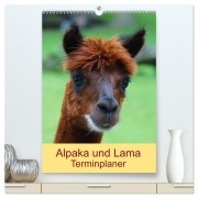 Cover-Bild zum Titel 'Alpaka und Lama Terminplaner (hochwertiger Premium Wandkalender 2026 DIN A2 hoch), Kunstdruck in Hochglanz' von 'Kattobello Kattobello'