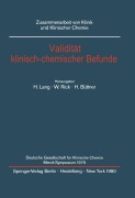 Cover-Bild zum Titel 'Validität klinisch-chemischer Befunde' von ''
