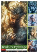 Cover-Bild zum Titel 'Nordische Mythologie (Wandkalender 2026 DIN A3 hoch), CALVENDO Monatskalender' von 'Steffen Gierok-Latniak'