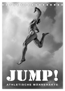 JUMP! ATHLETISCHE MÄNNERAKTE (Tischkalender 2026 DIN A5 hoch), CALVENDO Monatskalender - Michael Borgulat