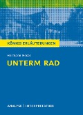 Cover-Bild zum Titel 'Unterm Rad. Königs Erläuterungen.' von 'Hermann Hesse'