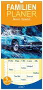 Cover-Bild zum Titel 'Familienplaner 2027 - Neon Speed mit 5 Spalten (Wandkalender, 21 x 45 cm) CALVENDO' von 'Cathrin Illgen'