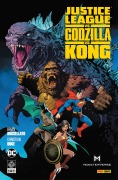 Cover-Bild zum Titel 'Justice League vs. Godzilla vs. Kong' von 'Brian Buccellato, Christian Duce, Tom Derenick'
