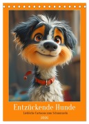 Cover-Bild zum Titel 'Entzückende Hunde. Liebliche Cartoons zum Schmunzeln (Tischkalender 2026 DIN A5 hoch), CALVENDO Monatskalender' von 'Rose Hurley'