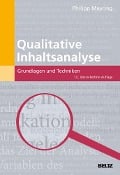 Cover-Bild zum Titel 'Qualitative Inhaltsanalyse' von 'Philipp Mayring'