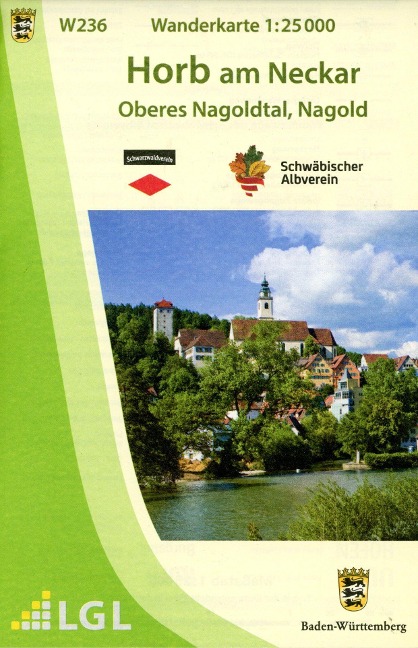 Wanderkarte 1:25000 Horb am Neckar - 