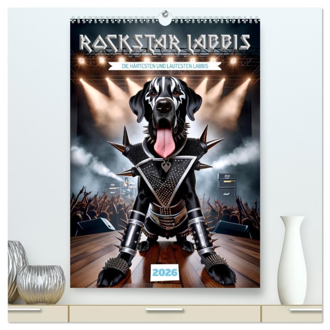 Rockstar Labbi (hochwertiger Premium Wandkalender 2026 DIN A2 hoch), Kunstdruck in Hochglanz - Tim Alberts