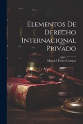 Cover-Bild zum Titel 'Elementos De Derecho Internacional Privado' von 'Manuel Torres Campos'