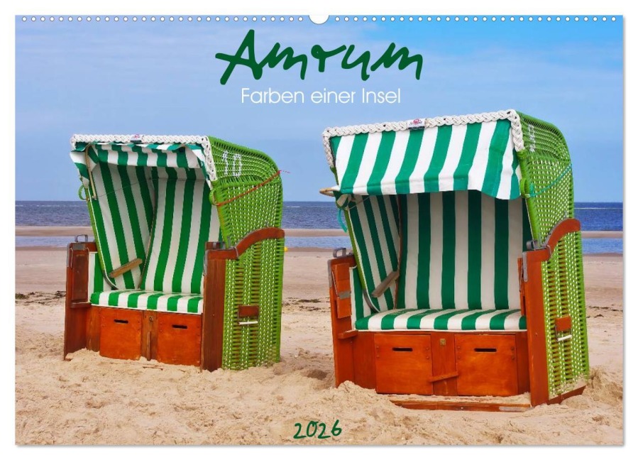 Amrum - Farben einer Insel (Wandkalender 2026 DIN A2 quer), CALVENDO Monatskalender - AD DESIGN Photo PhotoArt Dölling
