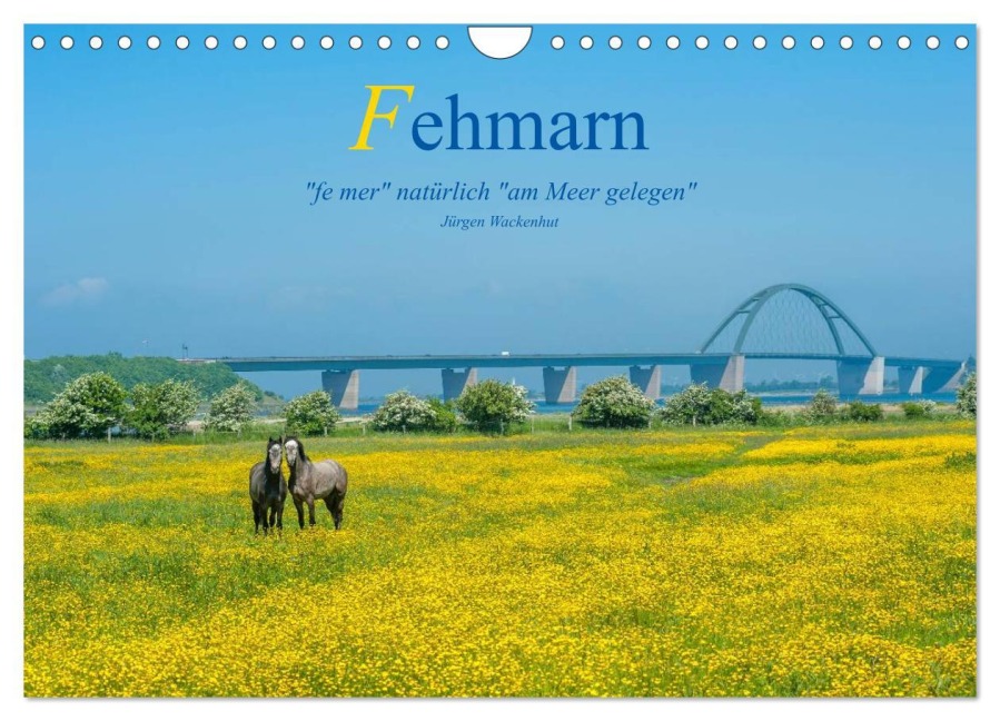 Fehmarn - "fe mer" natürlich "am Meer gelegen" (Wandkalender 2026 DIN A4 quer), CALVENDO Monatskalender - Jürgen Wackenhut