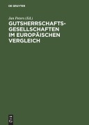 Cover-Bild zum Titel 'Gutsherrschaftsgesellschaften im europäischen Vergleich' von ''