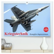 Cover-Bild zum Titel 'Kriegstechnik. Kampfjet-Impressionen (hochwertiger Premium Wandkalender 2026 DIN A2 quer), Kunstdruck in Hochglanz' von 'Elisabeth Stanzer'