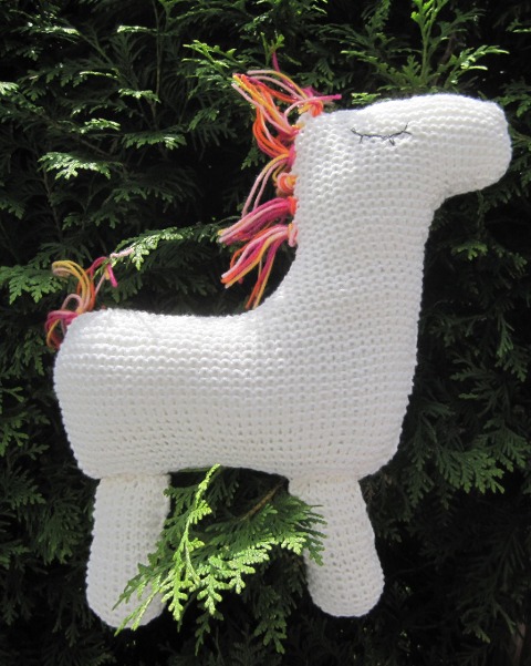 Strickanleitung Pferd- Kissen oder Spielzeug- 32x28 cm - Kerstin Münchehofe