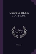 Cover-Bild zum Titel 'Lessons for Children' von 'Barbauld'