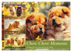 Cover-Bild zum Titel 'Chow Chow Momente. Fellpoesie aus dem Reich der Mitte (Wandkalender 2026 DIN A3 quer), CALVENDO Monatskalender' von 'Rose Hurley'