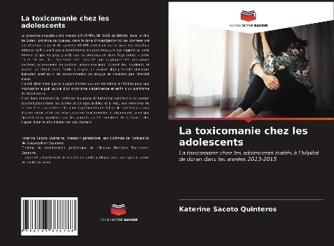 La toxicomanie chez les adolescents - Katerine Sacoto Quinteros