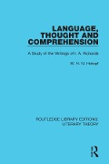 Cover-Bild zum Titel 'Language, Thought and Comprehension' von 'W. H. N. Hotopf'