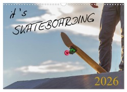 Cover-Bild zum Titel 'it's SKATEBOARDING (Wandkalender 2026 DIN A3 quer), CALVENDO Monatskalender' von 'Michael Wenk'