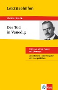 Cover-Bild zum Titel 'Klett Lektürehilfen - Thomas Mann, Der Tod in Venedig' von 'Solvejg Müller'