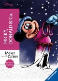 Malen nach Zahlen Disney: Micky, Donald & Co. - Malbuch für Erwachsene - 