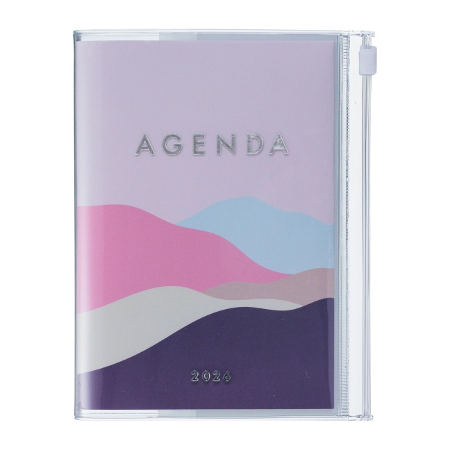 MARK'S 2025/26 Taschenkalender, A6 Mountain // Pink - 