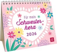 Cover-Bild zum Titel 'Mini-Kalender 2026: Für mein Schwesterherz' von ''