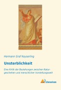 Cover-Bild zum Titel 'Unsterblichkeit' von 'Hermann Graf Keyserling'