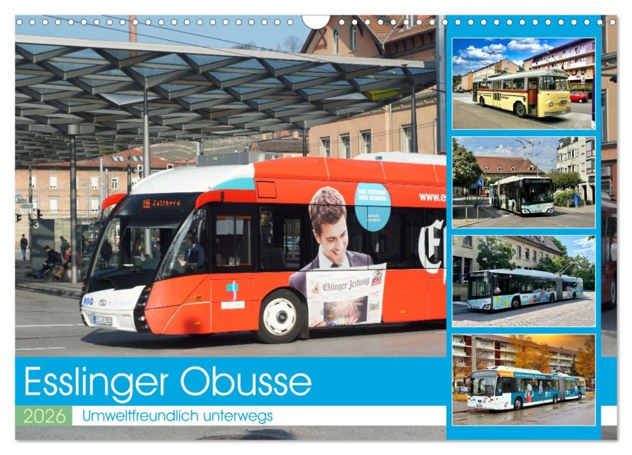 Esslinger Obusse (Wandkalender 2026 DIN A3 quer), CALVENDO Monatskalender - Klaus-Peter Huschka
