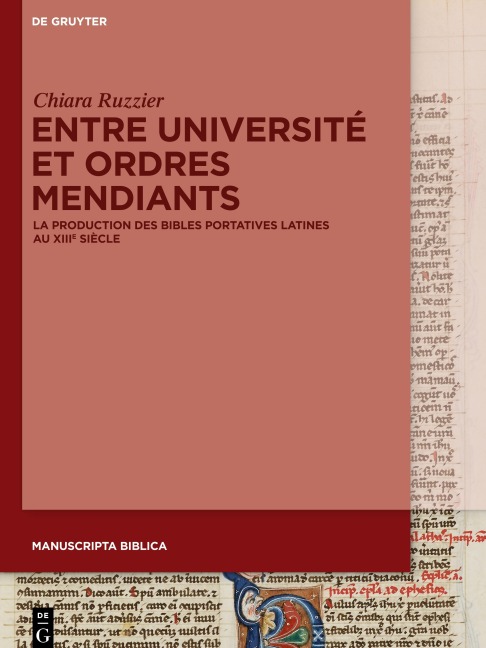 Entre Université et ordres mendiants - Chiara Ruzzier