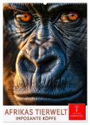 Afrikas Tierwelt - imposante Köpfe (Wandkalender 2026 DIN A2 hoch), CALVENDO Monatskalender - Peter Roder